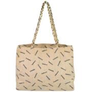 Pre-owned Canvas totes Chanel Vintage , Beige , Dames