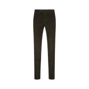 Groene Slim Fit Tricotine Broek PT Torino , Green , Heren