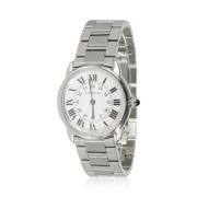 Pre-owned Stainless Steel watches Cartier Vintage , Gray , Dames