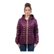 Paarse Golf Gewatteerde Jas K-Way , Purple , Dames