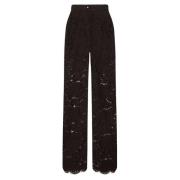 Klassieke Broek in Trendy Design Dolce & Gabbana , Black , Dames