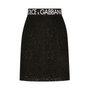 Bloemenprint Mini Rok Dolce & Gabbana , Black , Dames