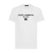 Casual Katoenen T-Shirt G8Pd7Zg7B9Xw0800 Dolce & Gabbana , White , Her...