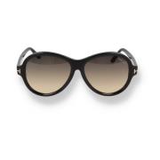 Geometrische zwarte zonnebril voor vrouwen Tom Ford , Black , Dames