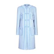 Stijlvolle Jas voor Modieuze Individuen Dolce & Gabbana , Blue , Dames