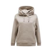 Originele Small Logo Hoodie Peak Performance , Beige , Dames