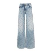 Blauwe Jeans voor Stijlvolle Look Versace Jeans Couture , Blue , Dames