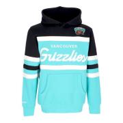 NBA Head Coach Hoodie Vancouver Grizzlies Mitchell & Ness , Blue , Her...