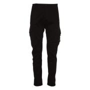 Zwarte Cargo Broek Stretch Sateen C.p. Company , Black , Heren