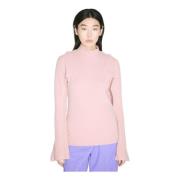 Wolmix Hoge Hals Paneel Top Kiko Kostadinov , Pink , Dames