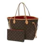 Pre-owned Canvas schoudertas Louis Vuitton Vintage , Brown , Dames