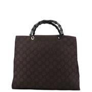 Pre-owned Canvas handbags Gucci Vintage , Brown , Dames