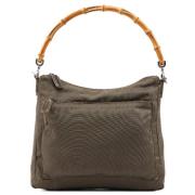 Pre-owned Leather handbags Gucci Vintage , Green , Dames