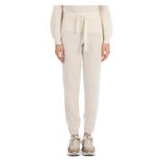 Wol Alpaca Jogger Broek Sun68 , White , Dames