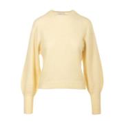 Crème Sweater Paricollo Daniele Fiesoli , Beige , Dames