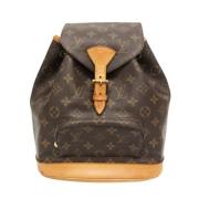 Pre-owned Canvas backpacks Louis Vuitton Vintage , Brown , Dames