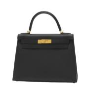 Pre-owned Leather hermes-bags Hermès Vintage , Black , Dames