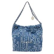 Pre-owned Denim chanel-bags Chanel Vintage , Blue , Dames