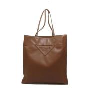 Pre-owned Leather prada-bags Prada Vintage , Brown , Dames