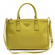 Pre-owned Leather prada-bags Prada Vintage , Yellow , Dames