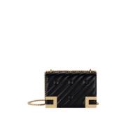 Zwarte Gewatteerde Schoudertas Elisabetta Franchi , Black , Dames