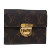 Pre-owned Canvas wallets Louis Vuitton Vintage , Brown , Dames