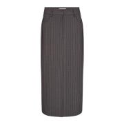 Tailor Rok met Voorsplit Pewter Copenhagen Muse , Gray , Dames