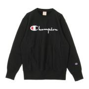 Zwarte Lichtgewicht Crewneck Sweatshirt Champion , Black , Heren