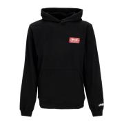 Zwart Label Hoodie Pluche Interieur Etnies , Black , Heren