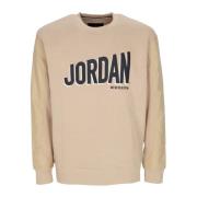 Grafische Fleece Crewneck Sweatshirt Woestijn/zwart Jordan , Beige , H...