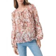 Bloemen Chiffon Blouse voor Vrouwen Guess , Multicolor , Dames