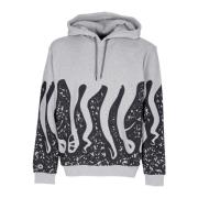 Stempel Hoodie Lichtgrijs Octopus , Gray , Heren