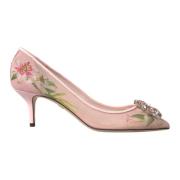 Bloemen Kristal Bellucci Pumps Schoenen Dolce & Gabbana , Pink , Dames