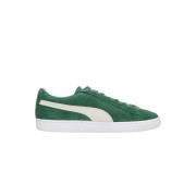 Klassieke Suède Lage Sneaker Vine/Wit Puma , Green , Heren