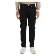 Twisted Leg Jeans met Vijf Zakken Richmond , Black , Heren