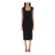 Square Neck Sheath Dress Dolce & Gabbana , Black , Dames