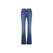 Eva Flare Geborduurde Stretch Denim Jeans Fabienne Chapot , Blue , Dam...