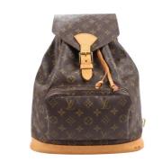 Pre-owned Leather backpacks Louis Vuitton Vintage , Brown , Dames