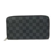 Pre-owned Canvas wallets Louis Vuitton Vintage , Black , Dames