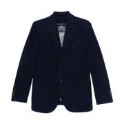 Blauw Denim Jack Met Revers Circolo 1901 , Blue , Heren