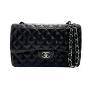 Pre-owned Leather chanel-bags Chanel Vintage , Black , Dames