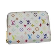 Pre-owned Canvas wallets Louis Vuitton Vintage , White , Dames