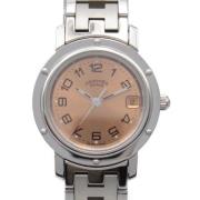 Pre-owned Metal watches Hermès Vintage , Pink , Unisex