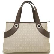 Pre-owned Canvas totes Bvlgari Vintage , Beige , Dames