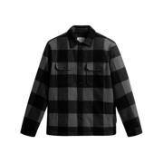 Alaskan Wool Check Overshirt Charcoal Buffalo Woolrich , Multicolor , ...