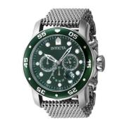 Pro Diver Kwarts Horloge Groene Wijzerplaat Invicta Watches , Gray , H...