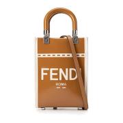 Stijlvolle leren tas voor vrouwen Fendi , Brown , Dames