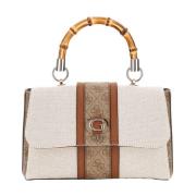 Handtas Stijlvolle Mode Accessoire Vrouwen Guess , Beige , Dames