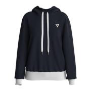 Hoodie met Stijl Guess , Blue , Dames