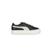 Zwarte Suède Lage Sneaker Puma , Black , Dames